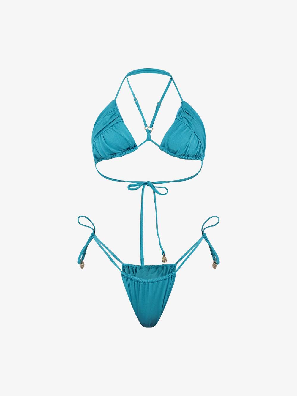 COTAZUR Costume da bagno triangolo drappeggio CTZ01358 donna azzurro Sconto di tempo limitato