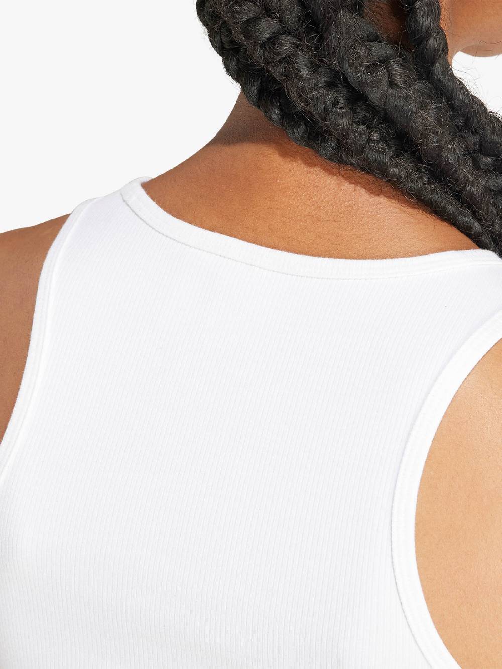 ADIDAS Canotta cropped Essentials Rib IY5920 donna cotone bianco Prezzo di fabbrica