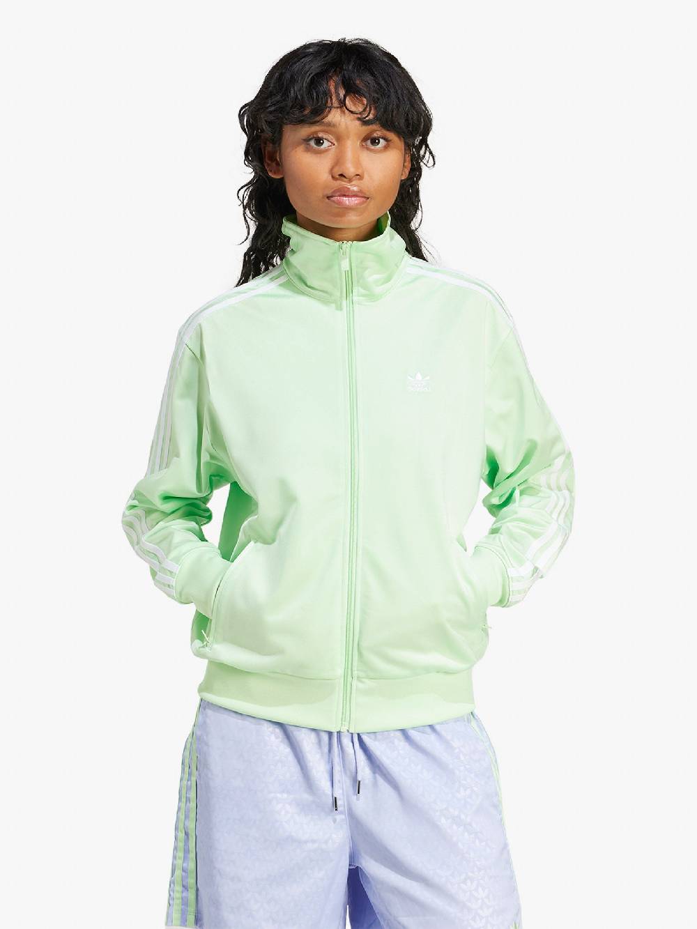ADIDAS Felpa girocollo Adicolor Classics Firebird IP0614 donna verde Offerta esclusiva