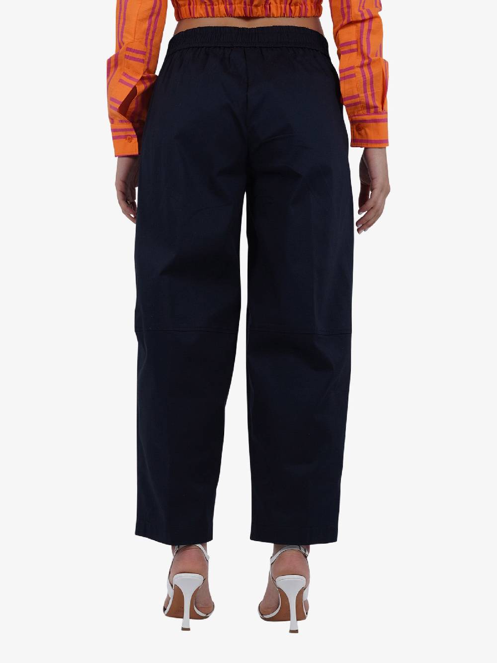 DIXIE Pantalone a palazzo P840J147 donna cotone blu Vendite stagionali