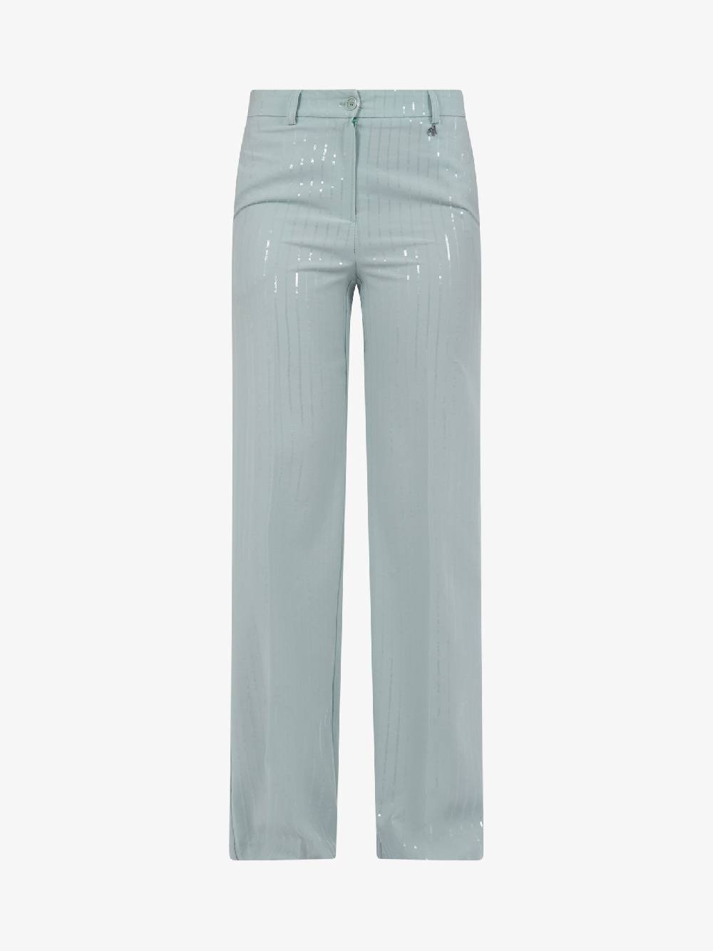 DIXIE Pantalone straight con piega stirata P041J095 donna verde Offerta natalizia