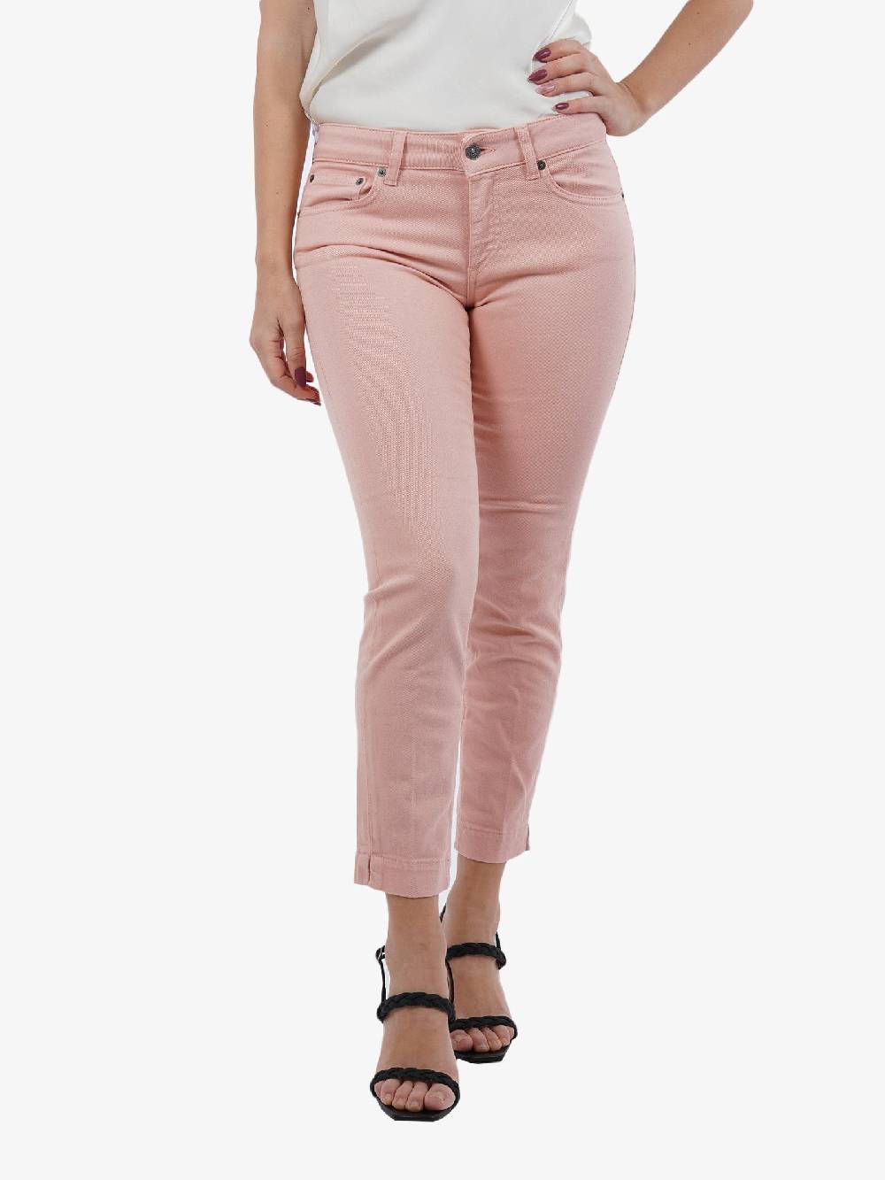 DONDUP Jeans Rose in cotone donna rosa Offerta migliore