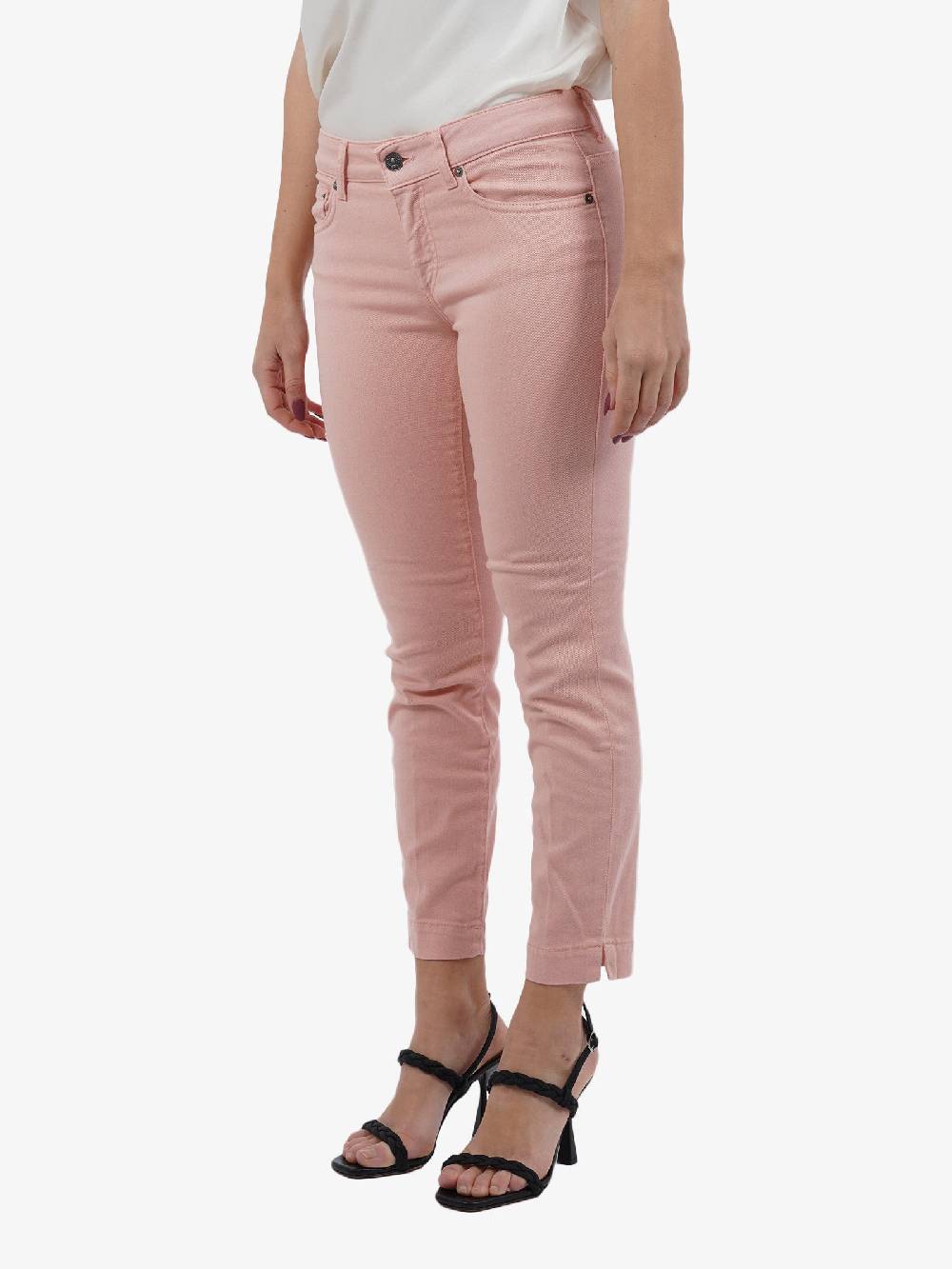 DONDUP Jeans Rose in cotone donna rosa Offerta migliore