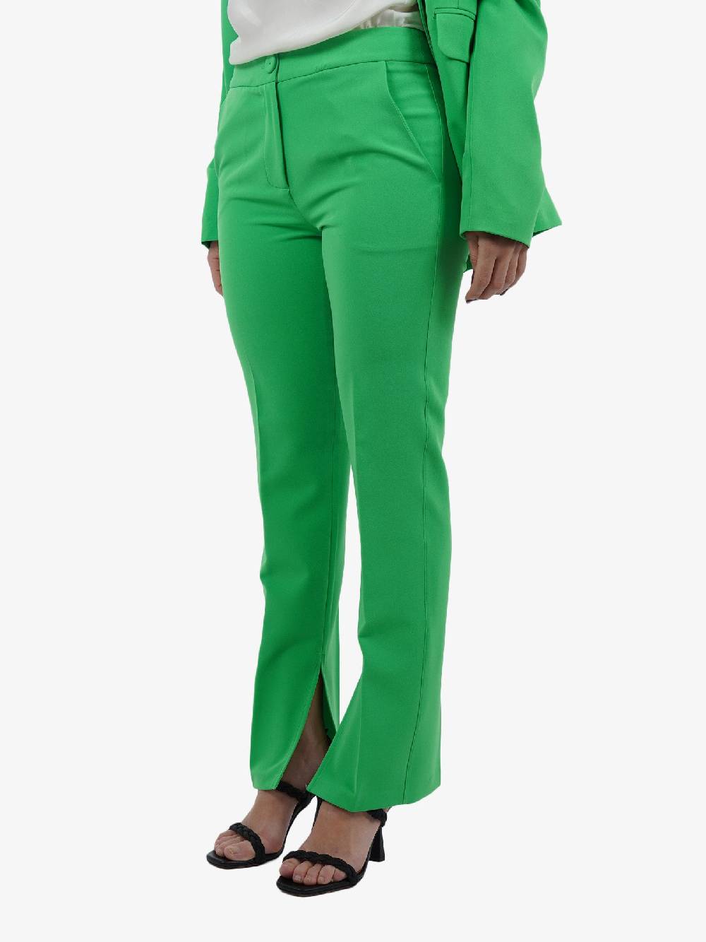 MARIUCCIA Pantalone slim donna verde Lightning offer