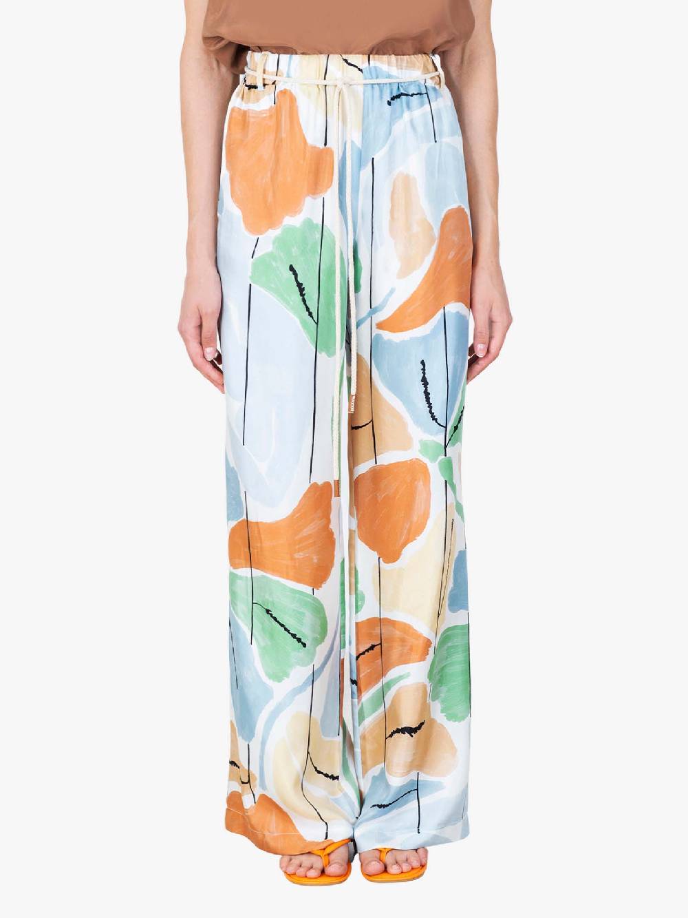 ALYSI Pantalone Eden a palazzo donna multicolor Grandi sconti