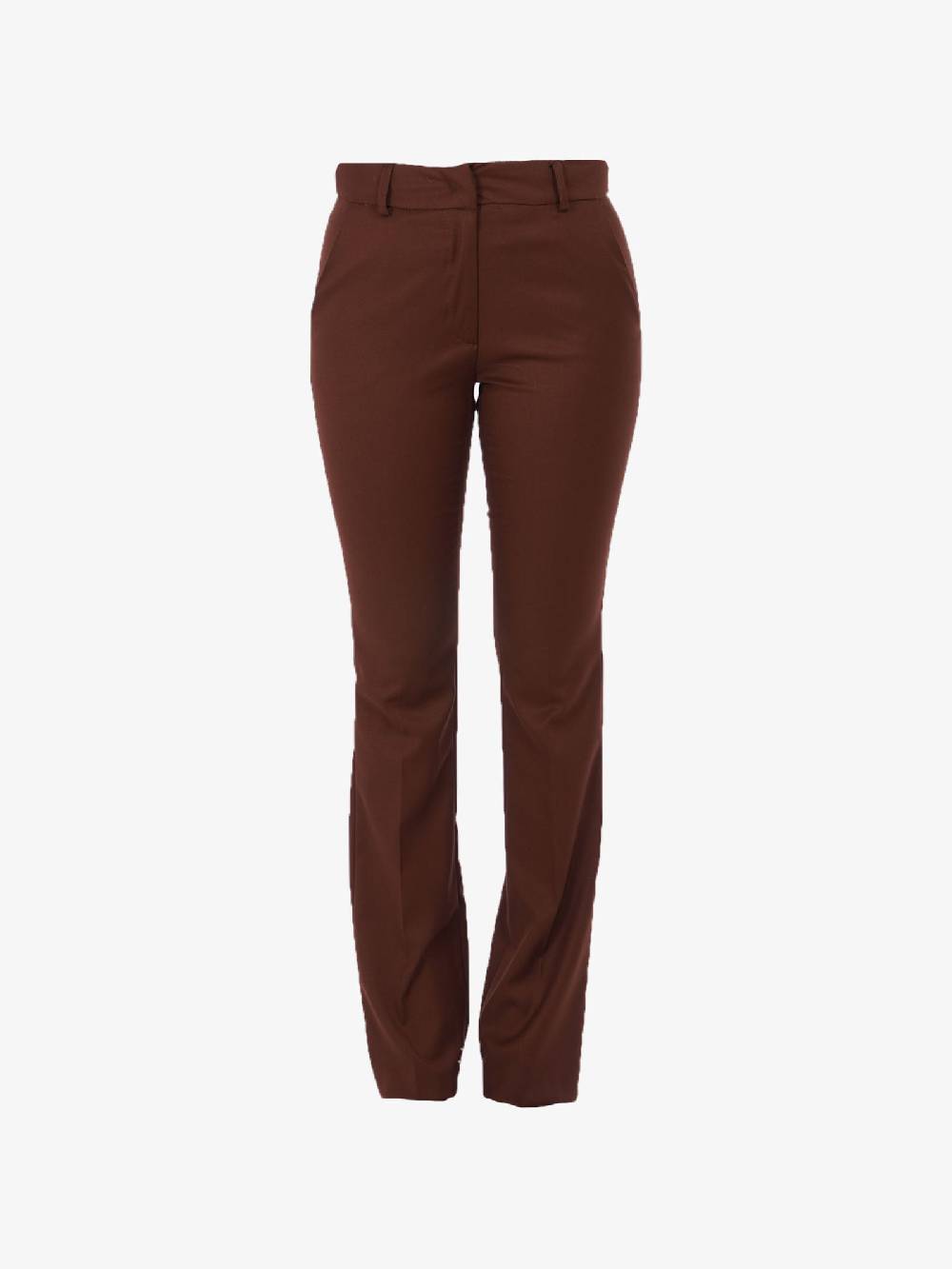 JE SUIS LE FLEUR Pantalone flared donna marrone Ritorno libero