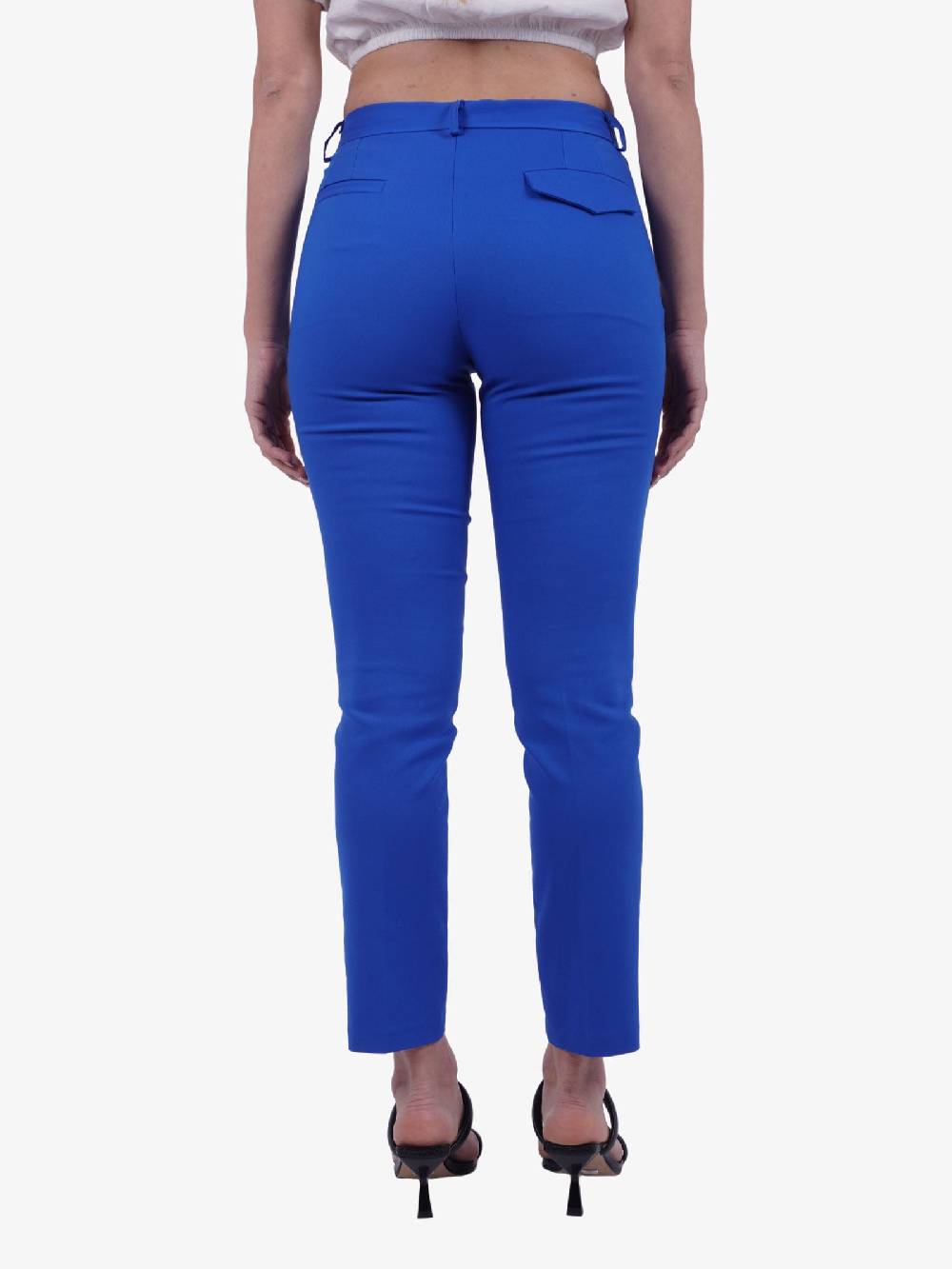 MERCI Pantalone donna a sigaretta blu oceano Ultimo giorno