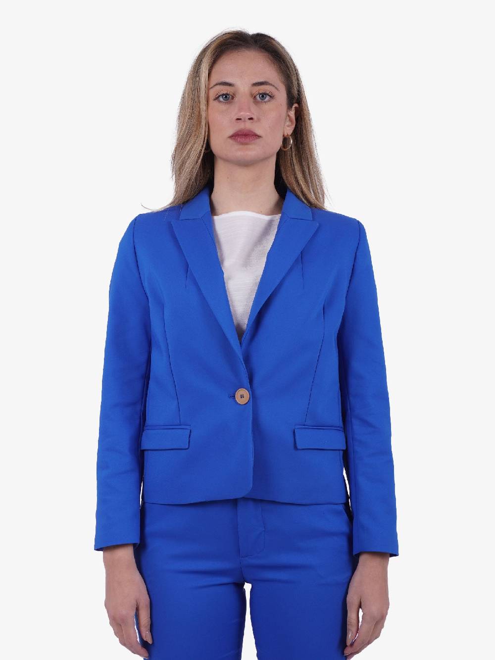 MERCI Giacca donna in cotone blu oceano Promozione temporanea