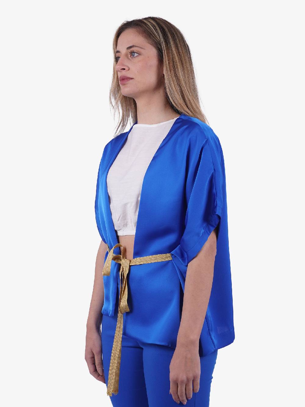 MERCI Blusa donna blu oceano Fino al 50% di sconto