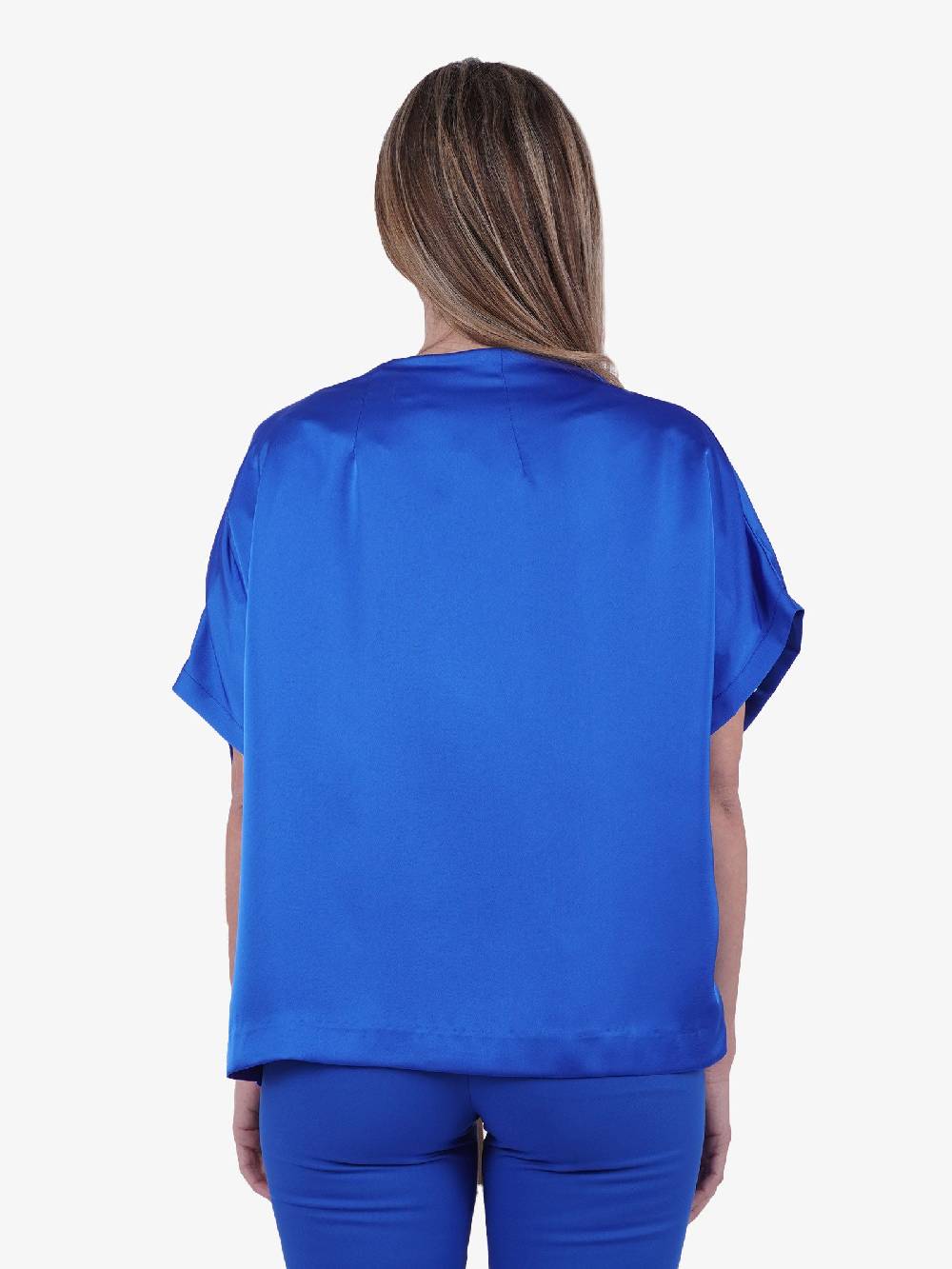 MERCI Blusa donna blu oceano Fino al 50% di sconto