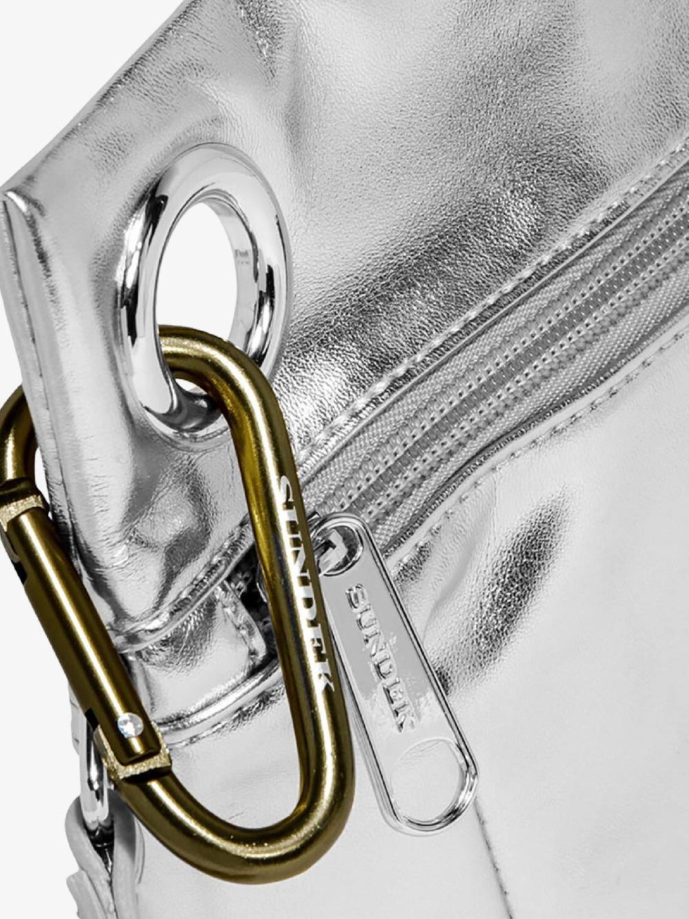 SUNDEK Pochette clutch donna argento Sostegno trimestrale