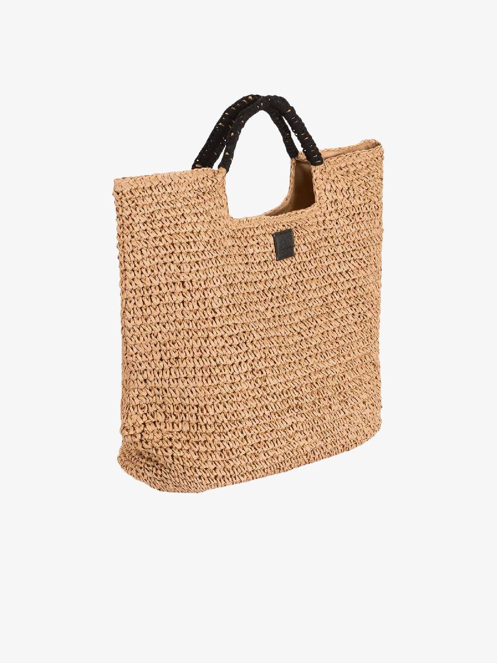 SUNDEK Borsa a mano Big Straw donna in paglia beige Fino al 55% di sconto