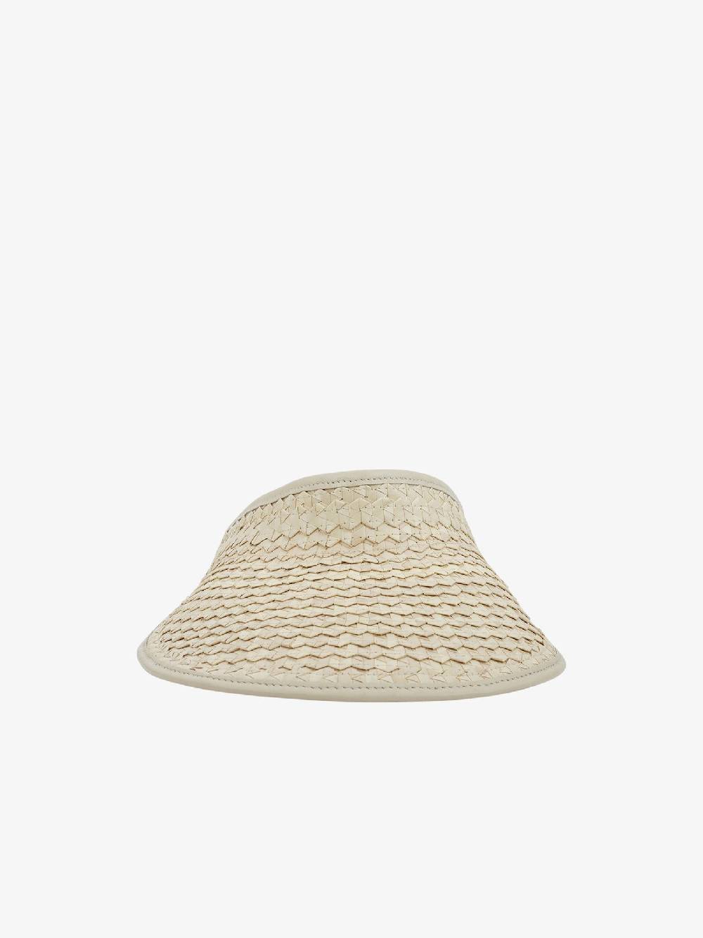 RARO Cappello VISIEVA donna pelle beige Italia