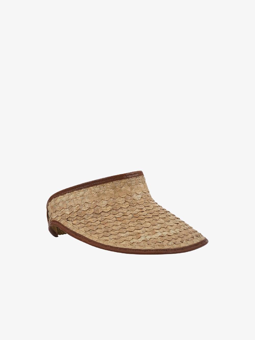 RARO Cappello VISIEVA donna pelle marrone
