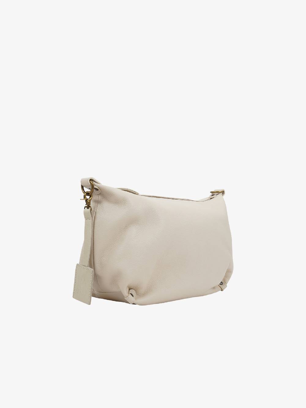 RARO Borsa a spalla MINI ASTRAPE donna pelle panna Promozione