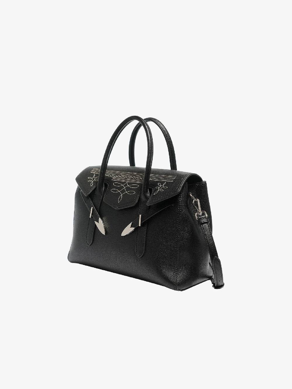SECRET PON PON Borsa a spalla YALIS RODEO MEDIUM donna nero In Saldo