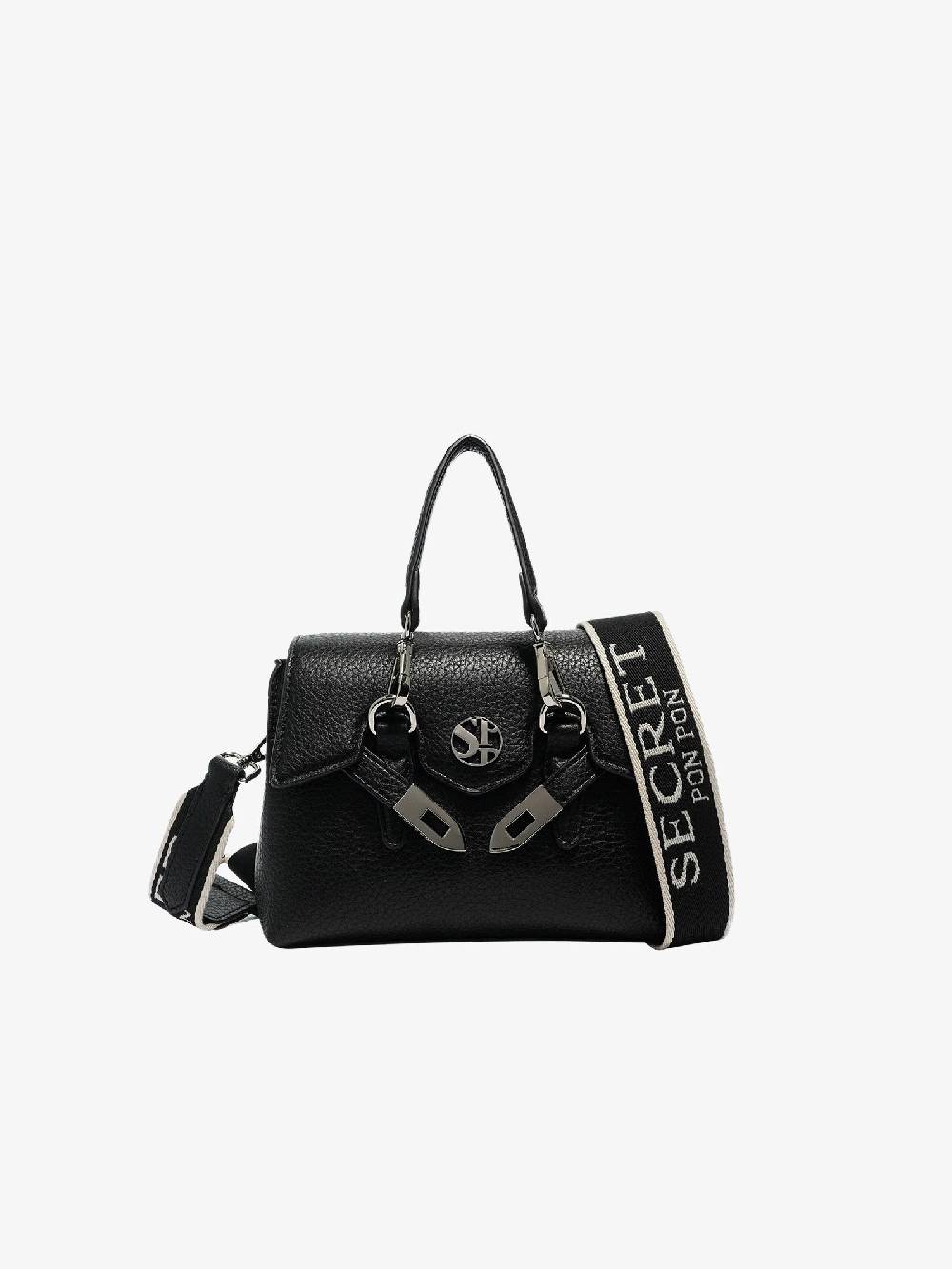 SECRET PON PON Borsa a spalla QUINY XSMALL donna nero Negozio online di fabbrica