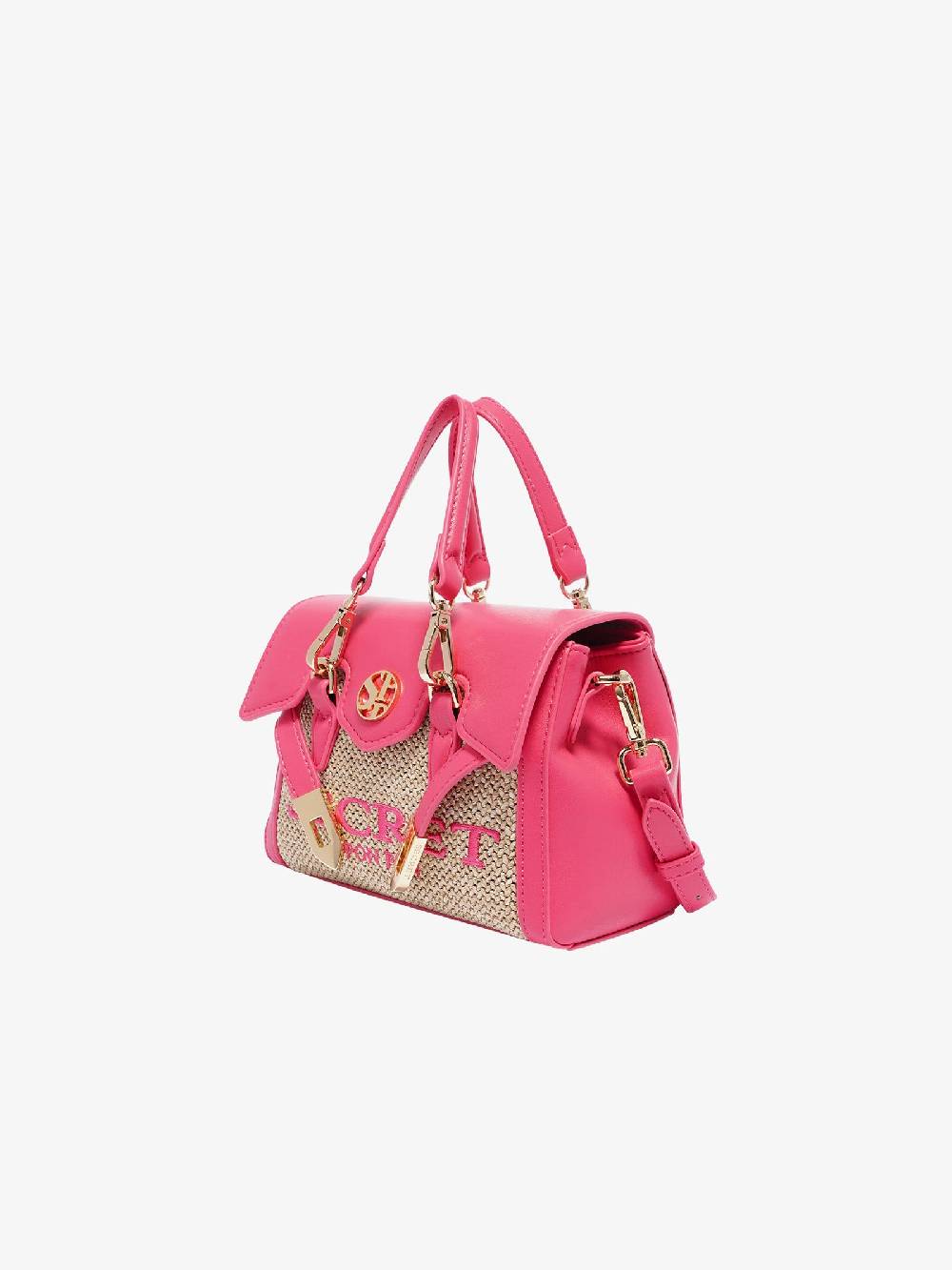SECRET PON PON Borsa a spalla QUINY STRAW XSMALL donna fucsia Grande vendita