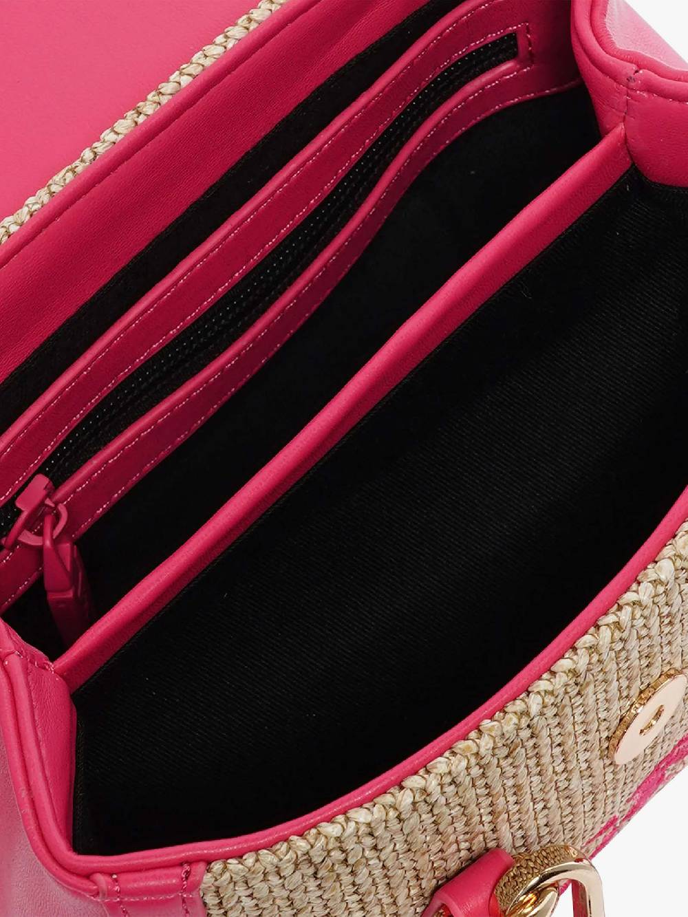 SECRET PON PON Borsa a spalla QUINY STRAW XSMALL donna fucsia Grande vendita