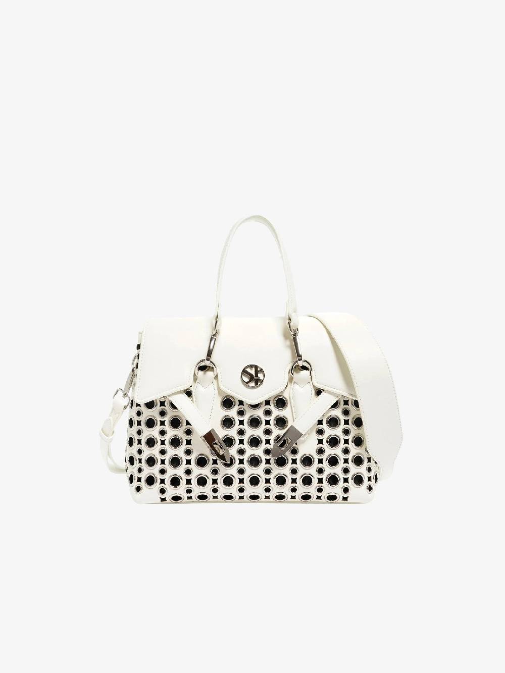 SECRET PON PON Borsa a mano Quiny hole Small donna bianco Shopping online