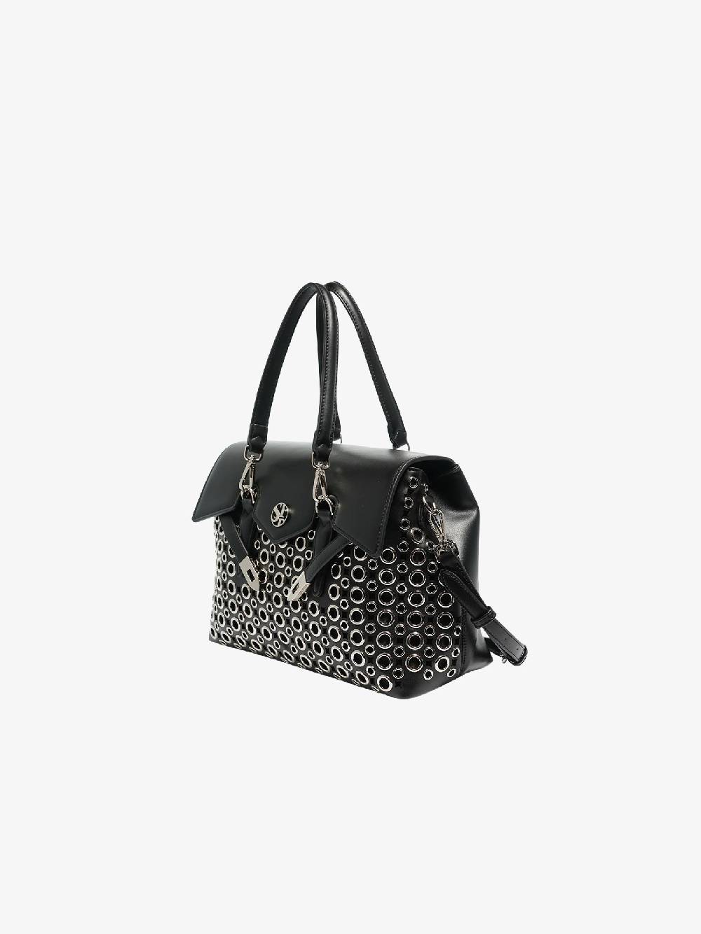 SECRET PON PON Borsa a mano Quiny hole Medium donna nero Vendite stagionali