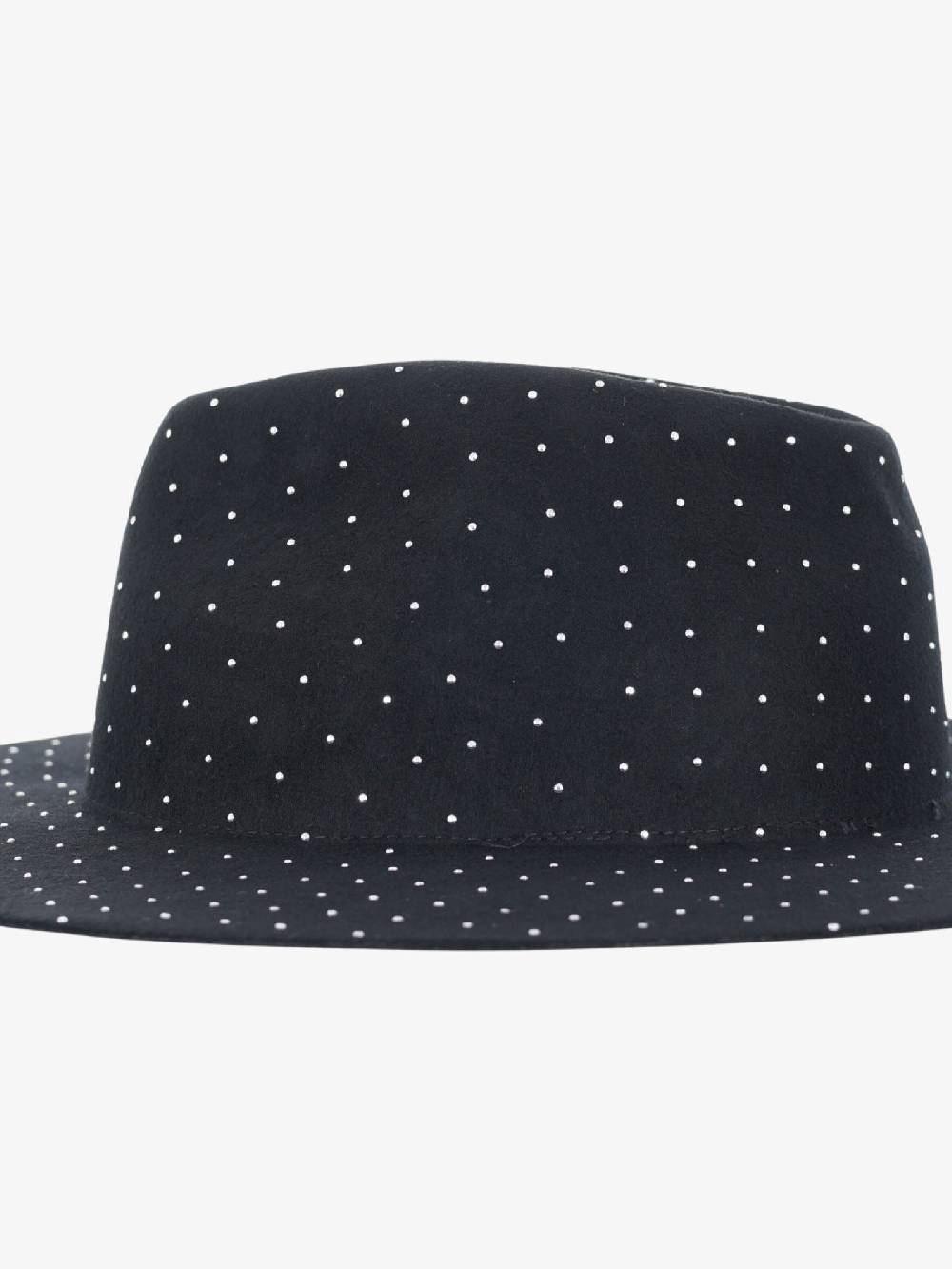 SPACE SIMONA CORSELLINI Cappello in feltro di lana donna con Swarovski nero Sconti VIP