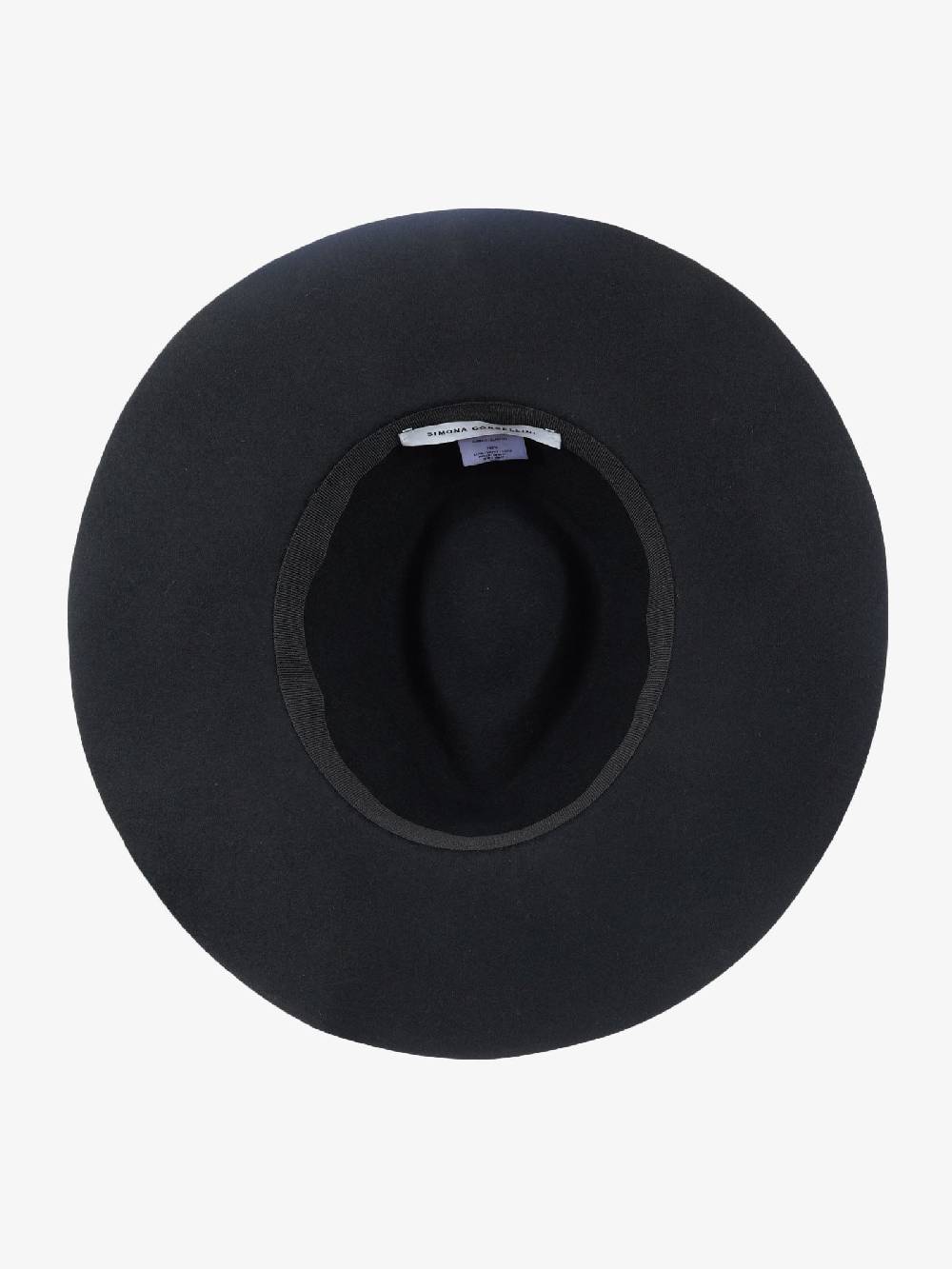 SPACE SIMONA CORSELLINI Cappello in feltro di lana donna con Swarovski nero Sconti VIP