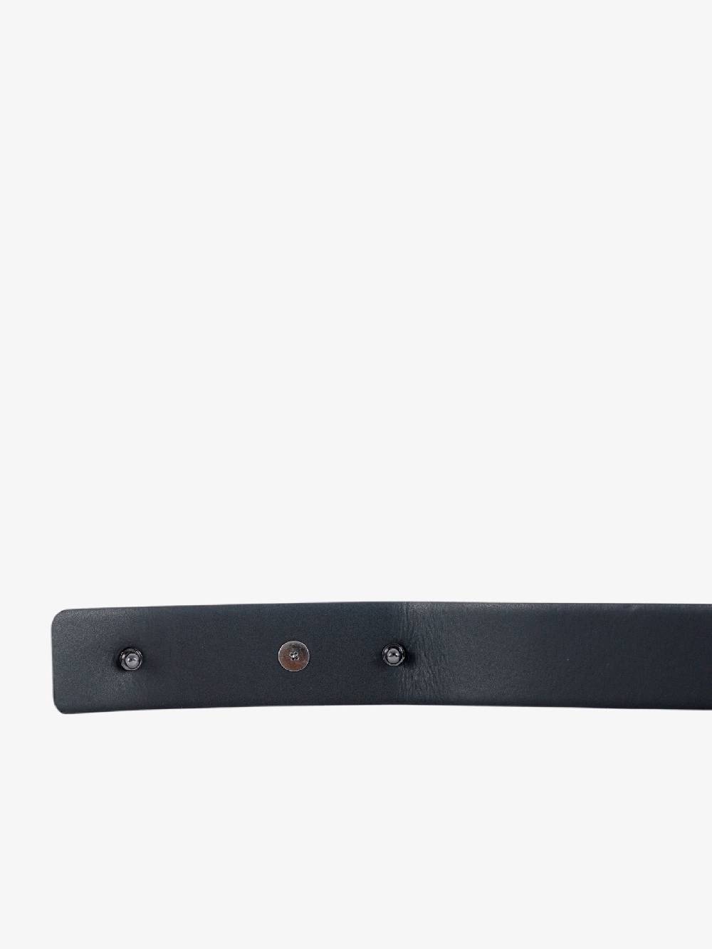 JOHN RICHMOND Cintura JR-C106W donna in vera pelle nero/argneto Offerta settimanale