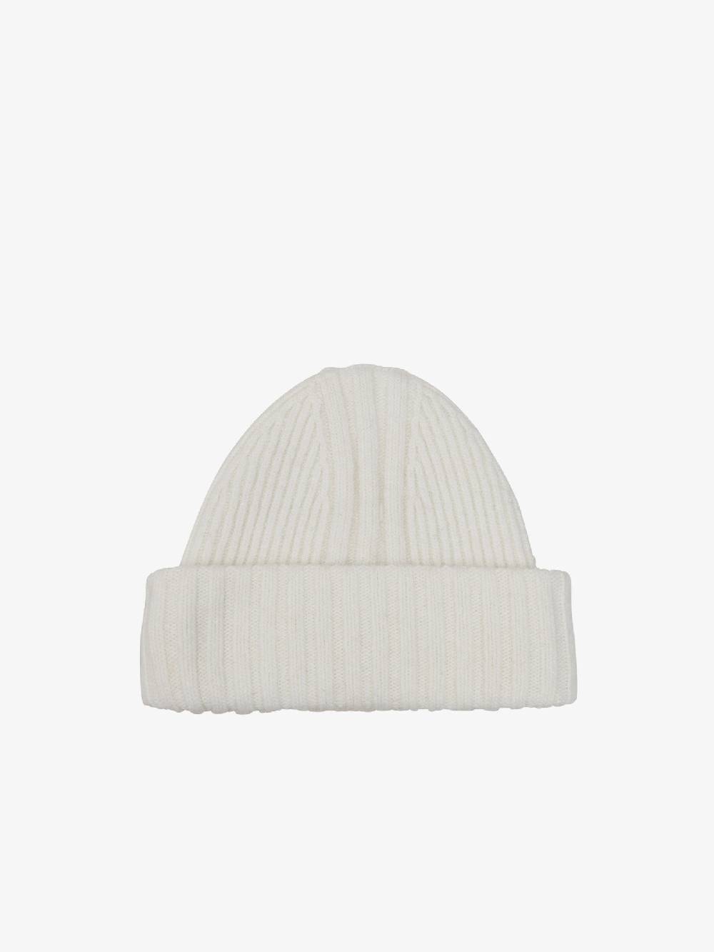 Y-3 Cappello beanie knit in lana talco/nero Ritorno libero