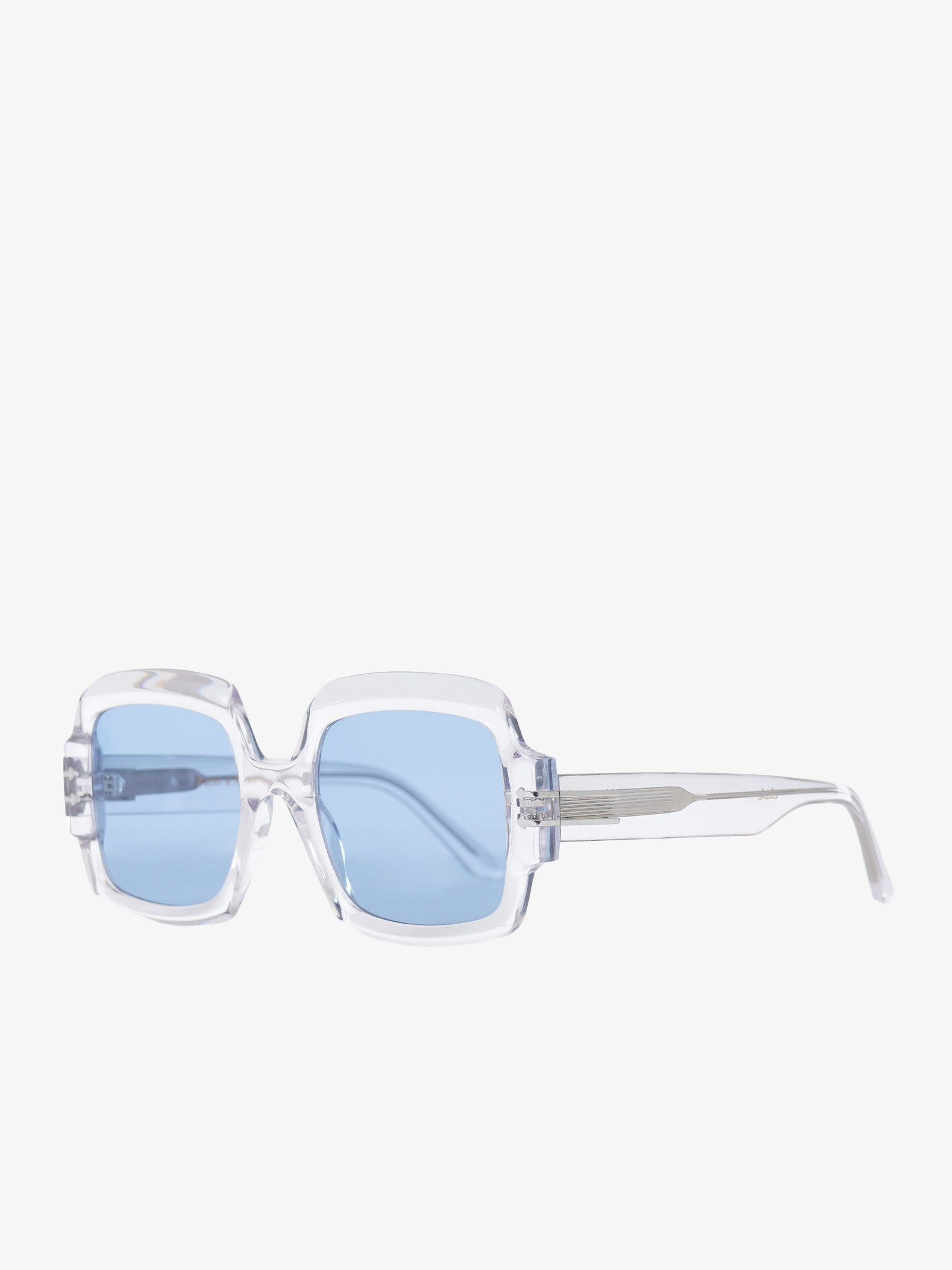 LABE Occhiali da sole unisex in celluloide grigio