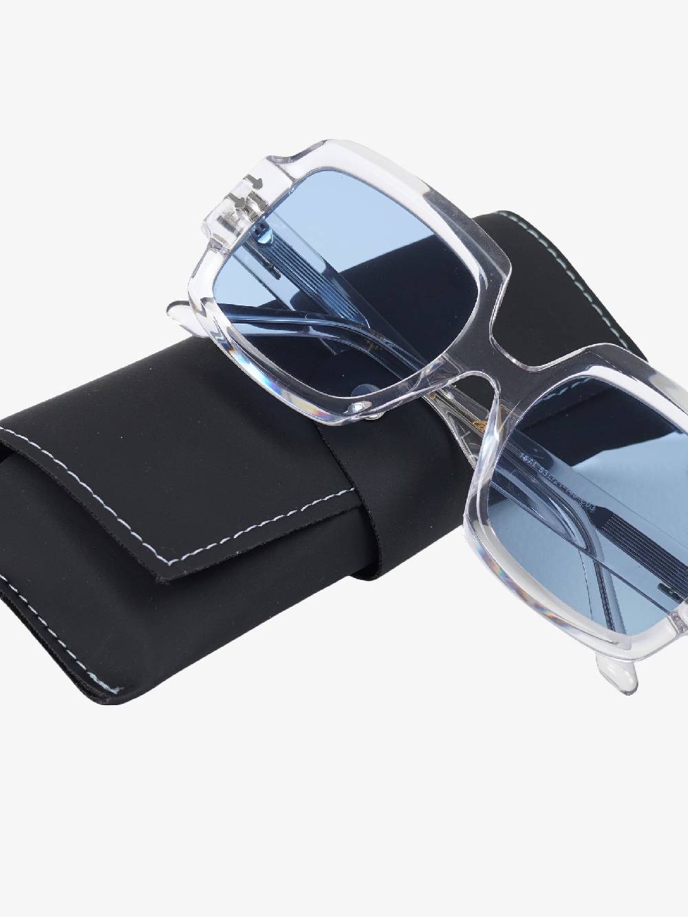 LABE Occhiali da sole unisex in celluloide grigio Super sconto