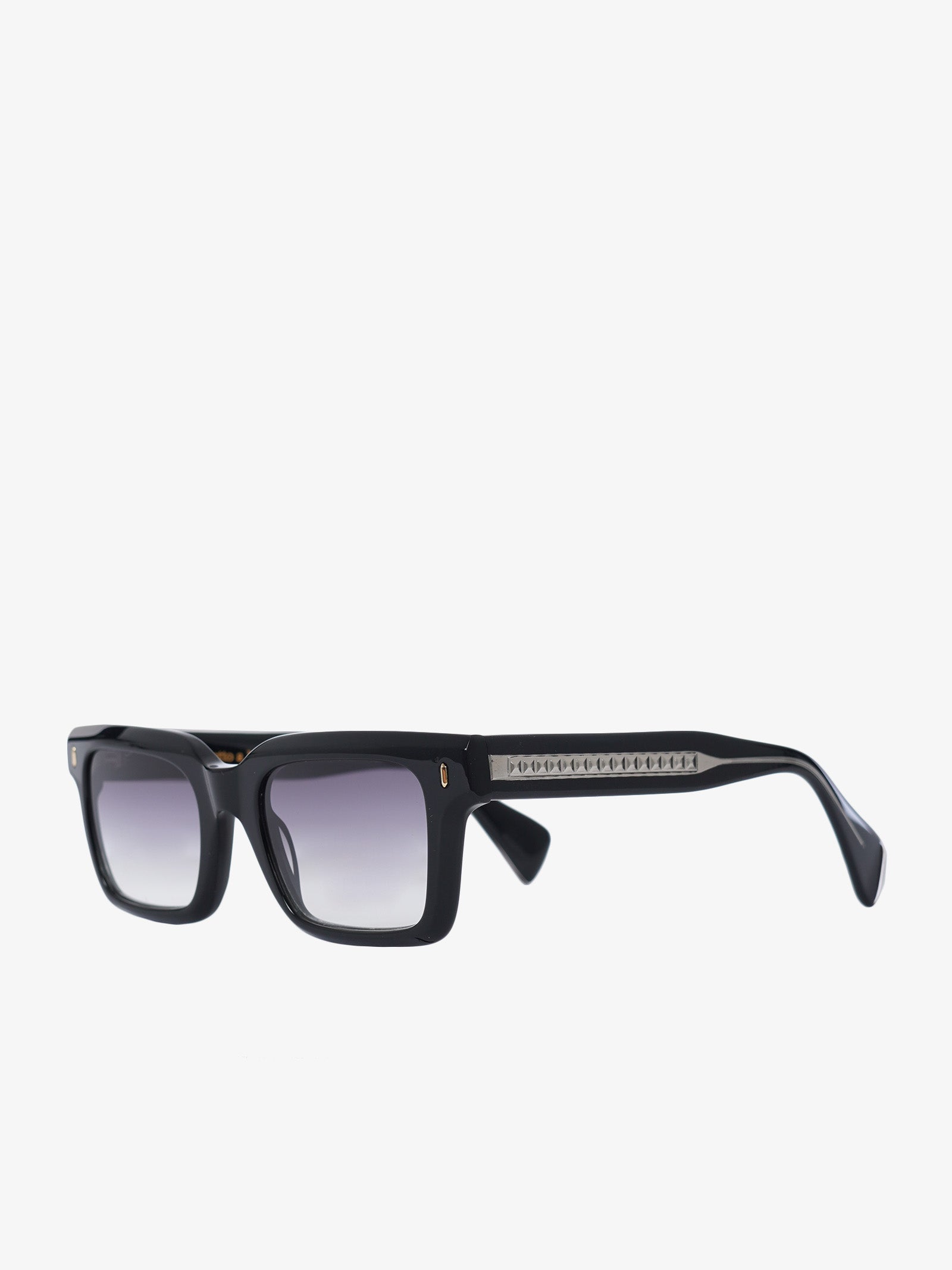 LABE Occhiali da sole unisex in celluloide nero Enormi sconti
