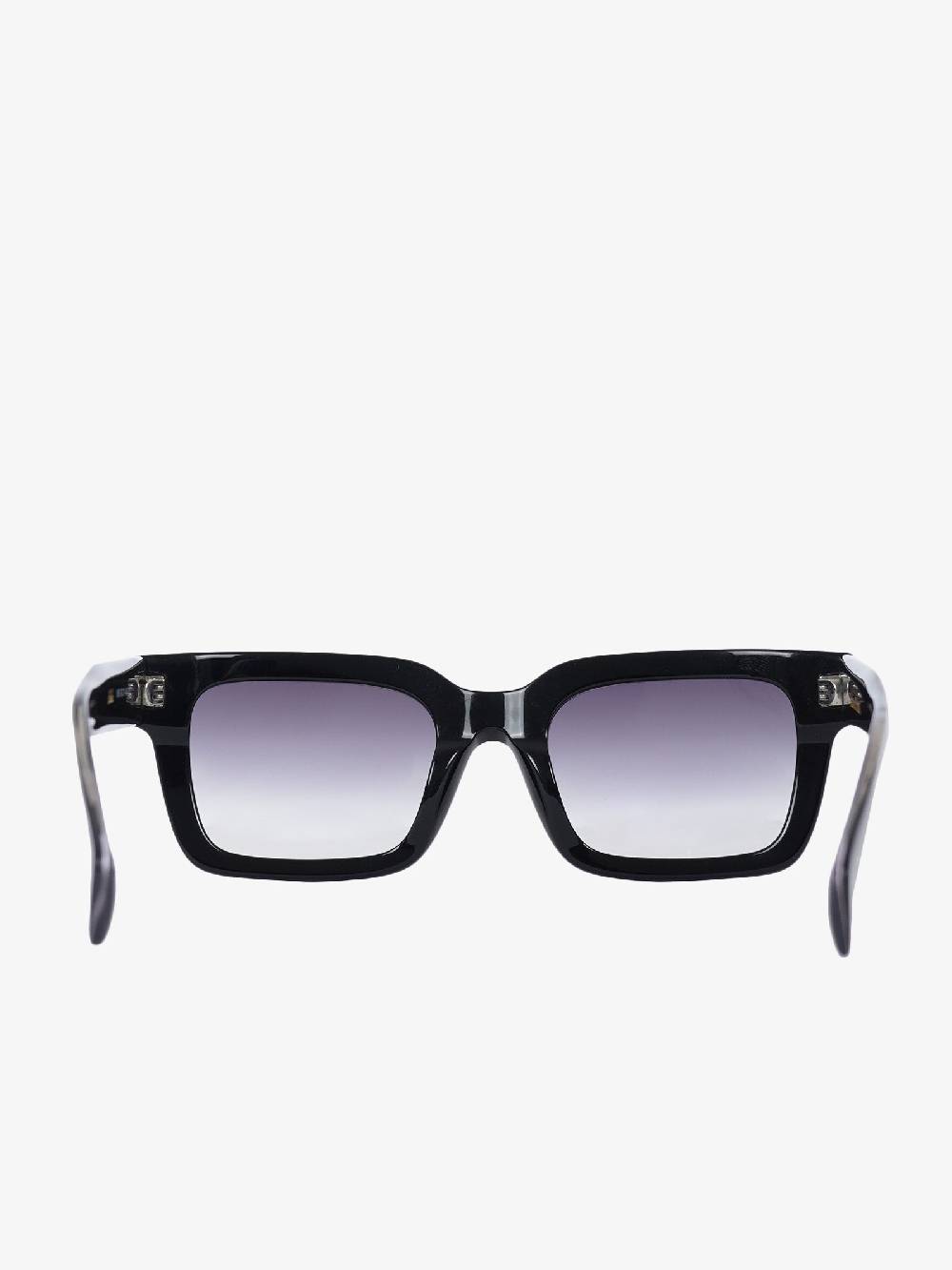 LABE Occhiali da sole unisex in celluloide nero Enormi sconti