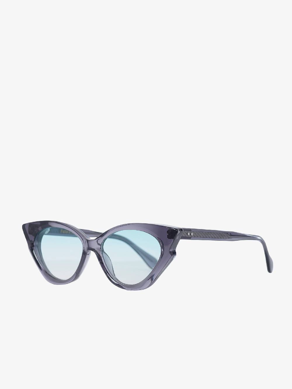 LABE Occhiali da sole in celluloide grigio con design unisex 50% di sconto con spedizione gratuita