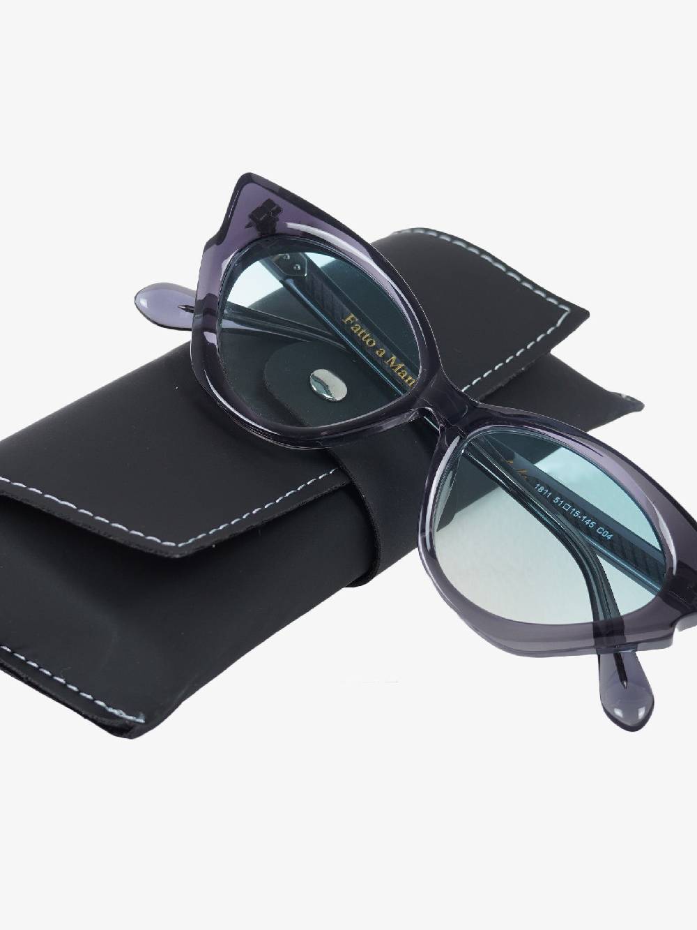 LABE Occhiali da sole in celluloide grigio con design unisex 50% di sconto con spedizione gratuita