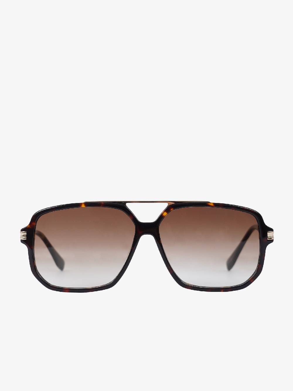 LABE Occhiali da sole unisex in metallo con lenti marroni Trasporto libero internazionale