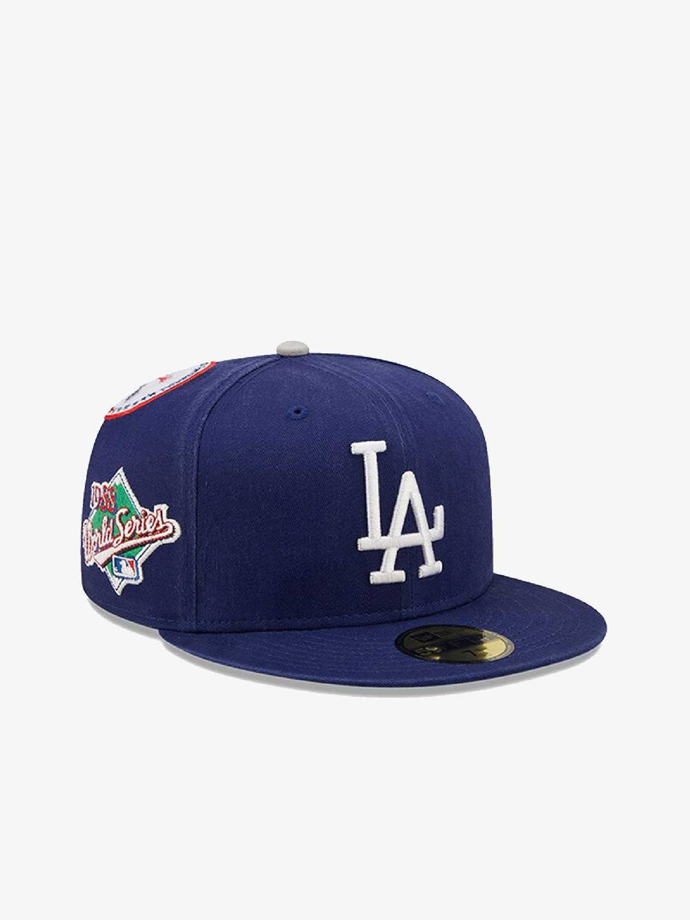NEW ERA Cappello 59FIFTY Fitted LA Dodgers Cooperstown 60240320 uomo cotone blu 2025
