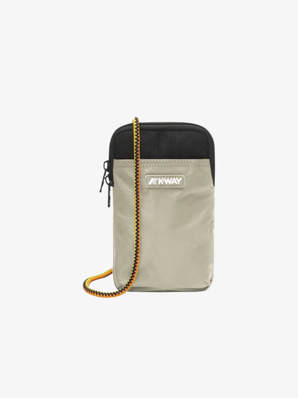 K-WAY Marsupio per cellulare Vitree K3112VW in nylon beige Fino Al -60%