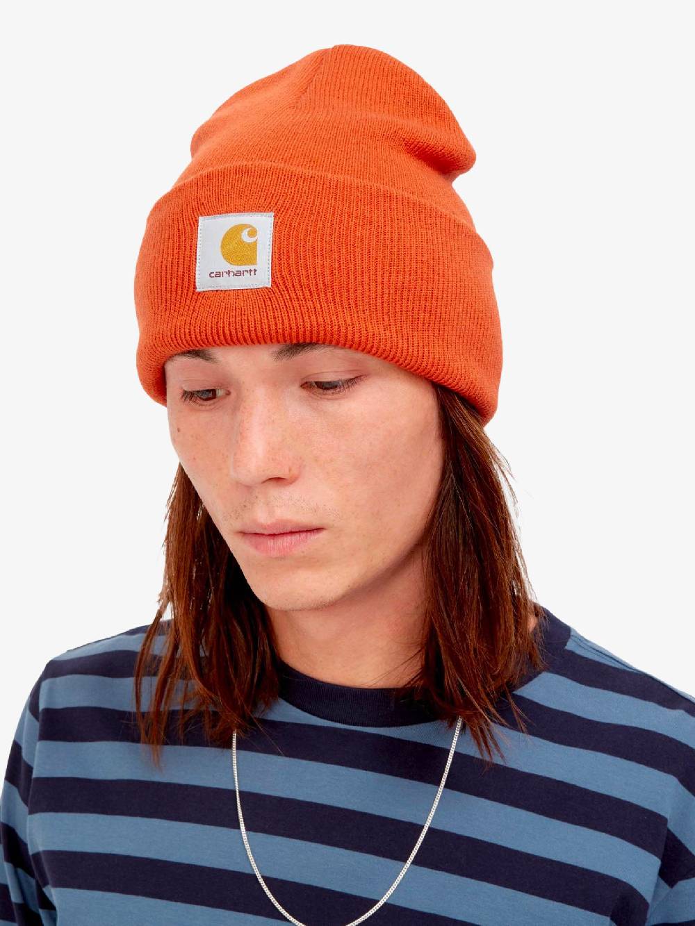 CARHARTT WIP Cappello Acrylic Watch I020222_84_XX uomo arancione Vendita Economica