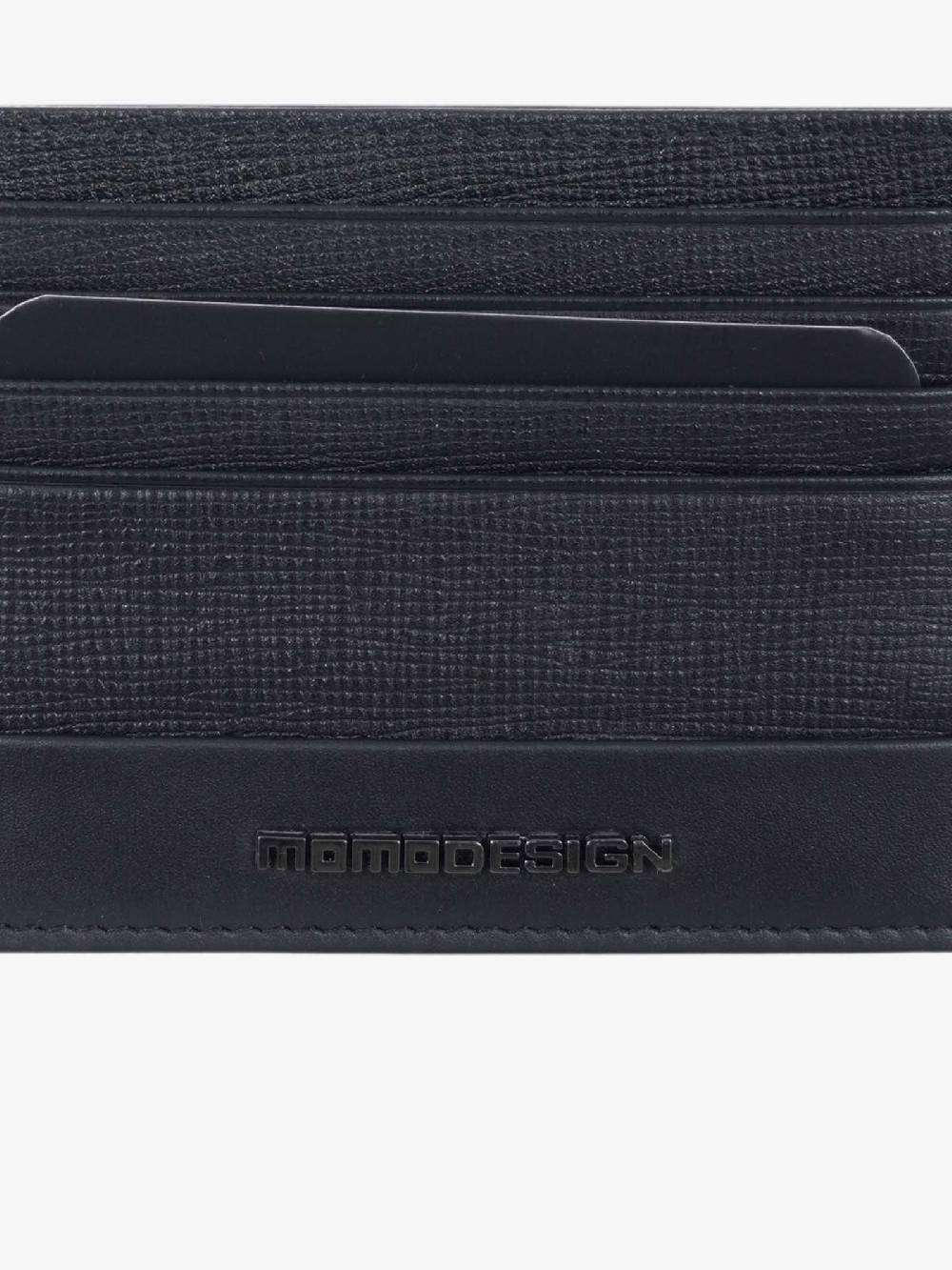 MOMO DESIGN Portacarte MO-25SA uomo in pelle nero Sconto di tempo limitato
