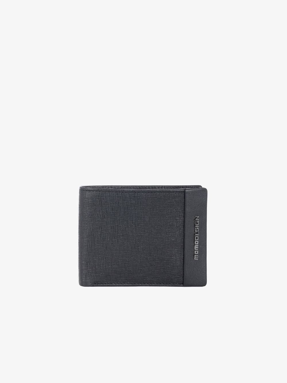 MOMO DESIGN Portafoglio MO-19SA uomo pelle nero