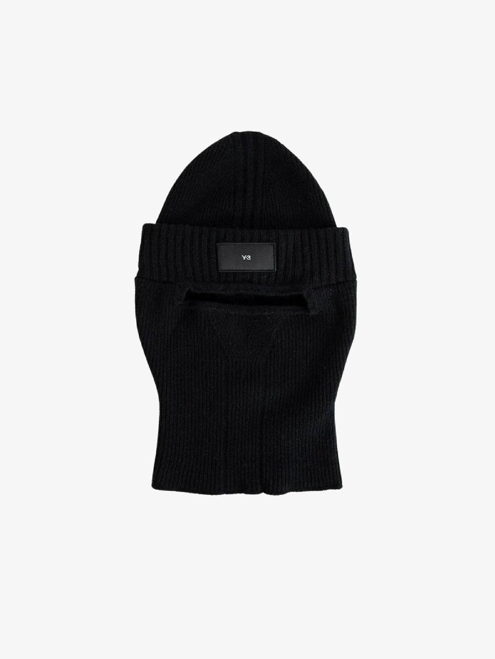 Y-3 Cappello Balaclava IK6881 passamontagna uomo in lana nero Cyber Monday