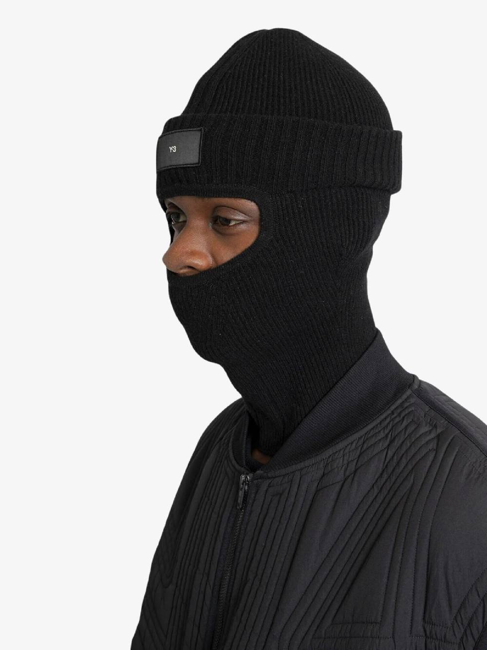 Y-3 Cappello Balaclava IK6881 passamontagna uomo in lana nero Cyber Monday