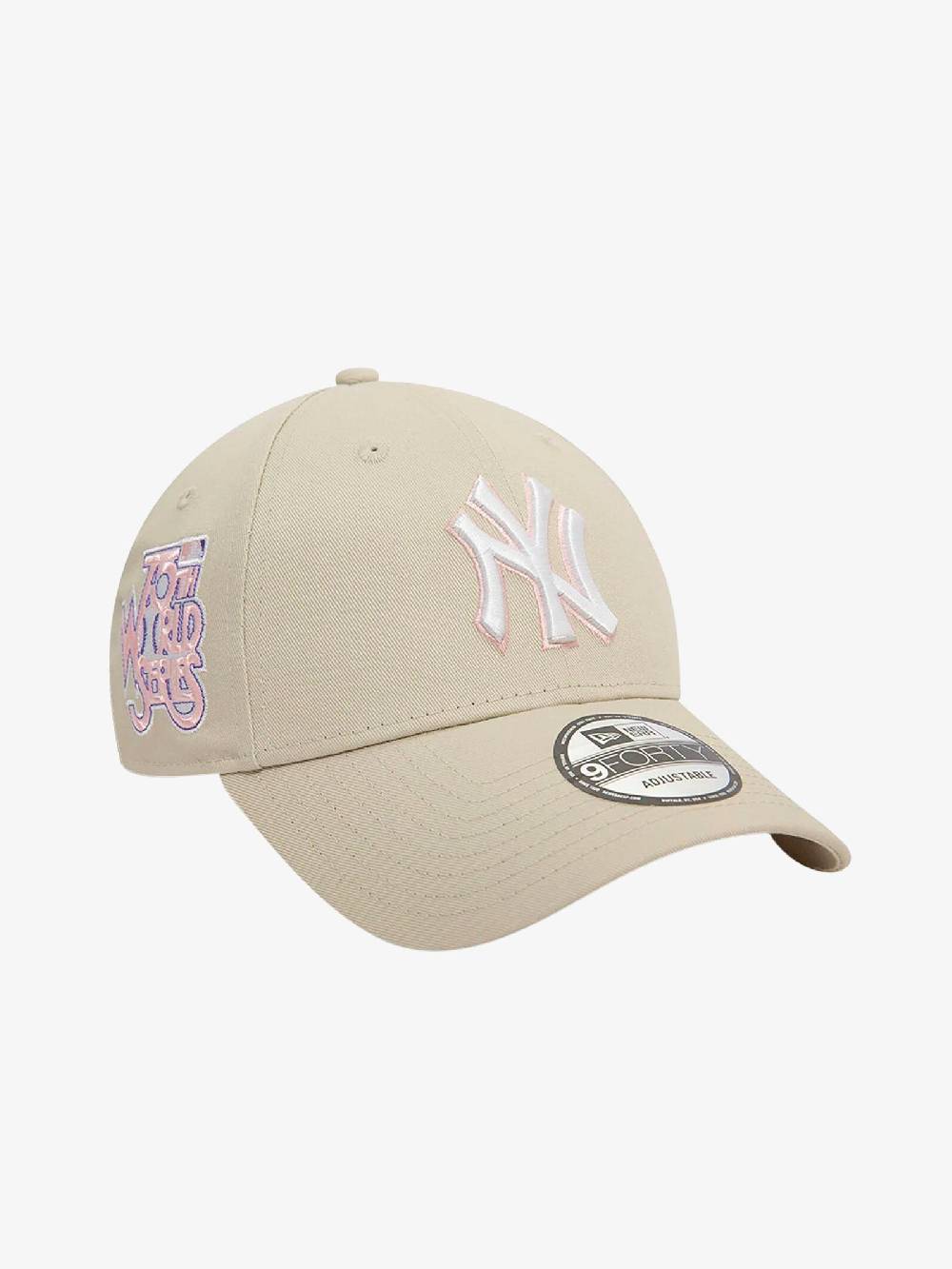 NEW ERA Cappello 9FORTY New York Yankees World Series Patch uomo beige Lightning offer
