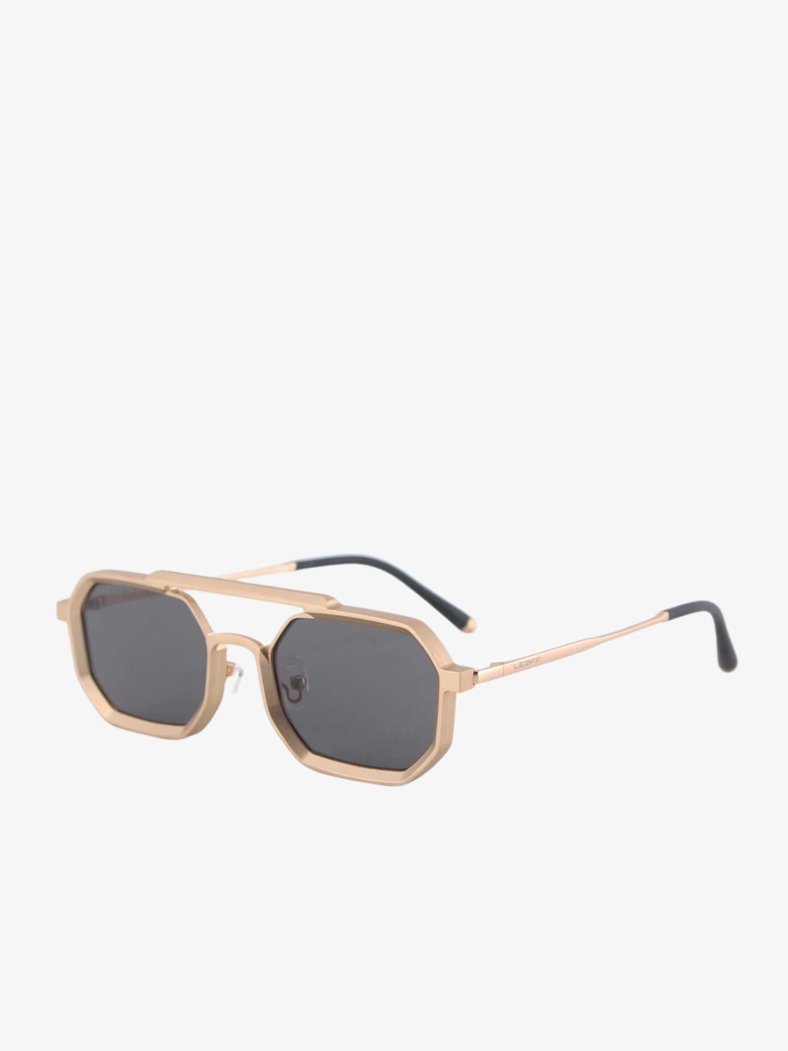 LEZIFF Occhiali da sole Colorado uomo nero/oro