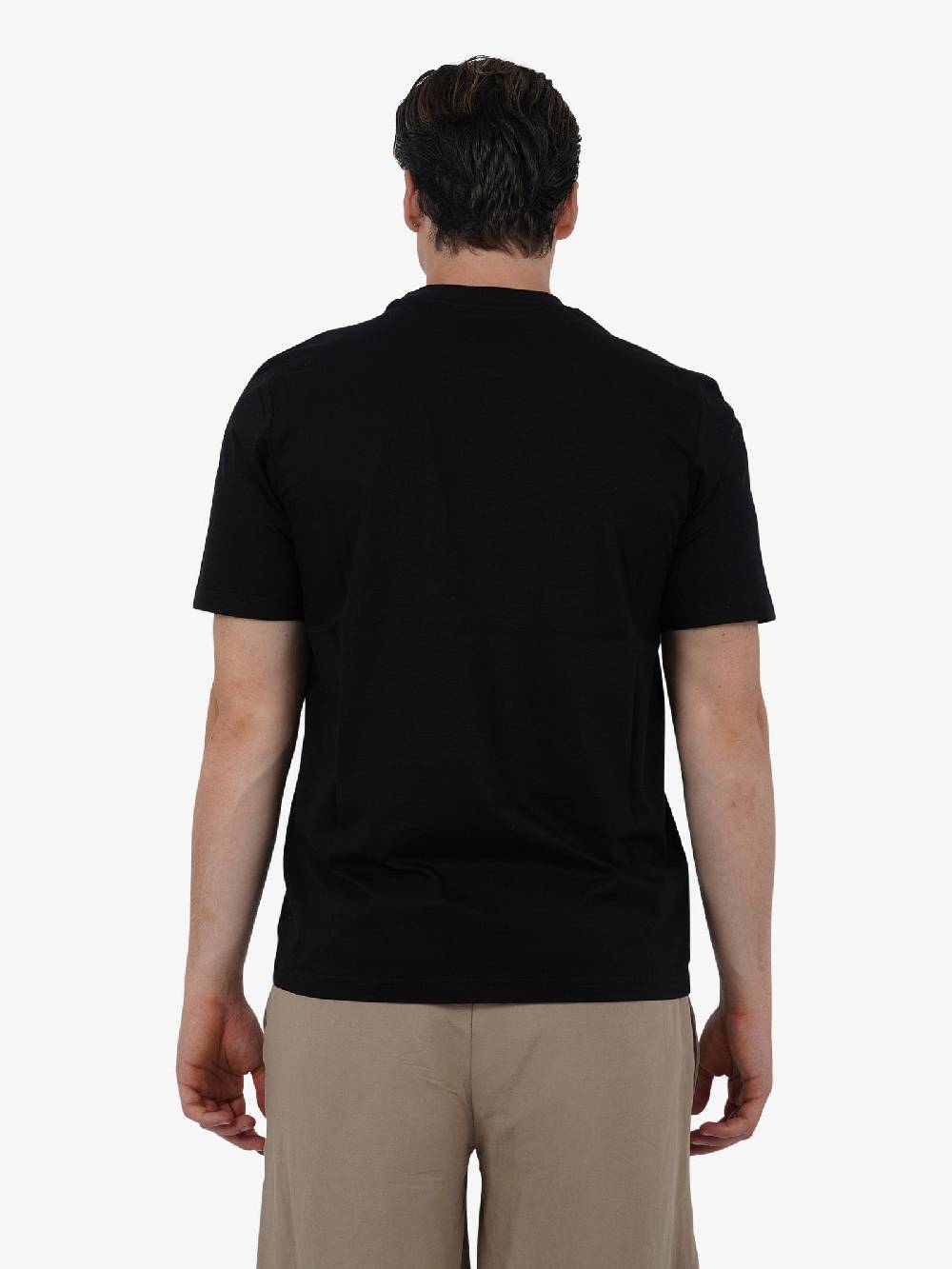 PRET A PORTER T-shirt con tasca bicolore M9M2744 uomo cotone nero Fino al 65% di sconto