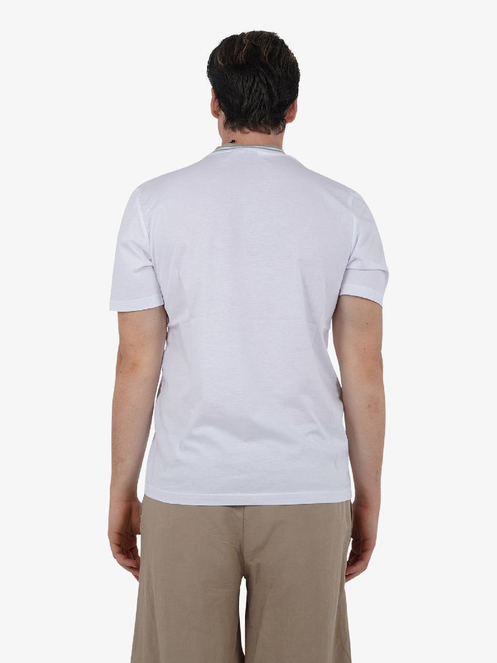 PRET A PORTER T-shirt girocollo M9M2722 uomo cotone bianco Offerta speciale della fabbrica