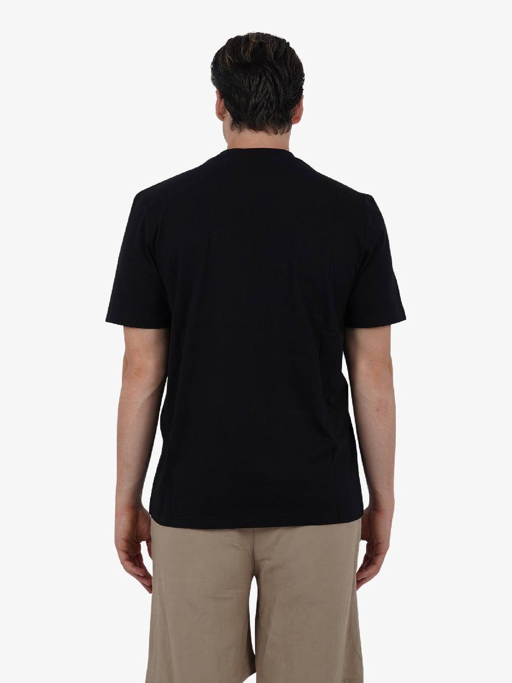 PRET A PORTER T-shirt con tasca applicata M9M2712 uomo cotone nero Sostegno trimestrale