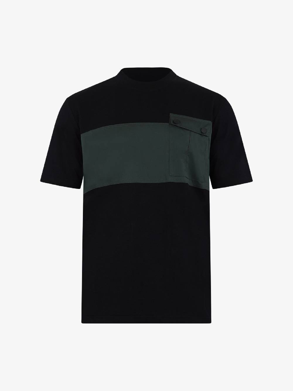 PRET A PORTER T-shirt con tasca applicata M9M2712 uomo cotone nero Sostegno trimestrale