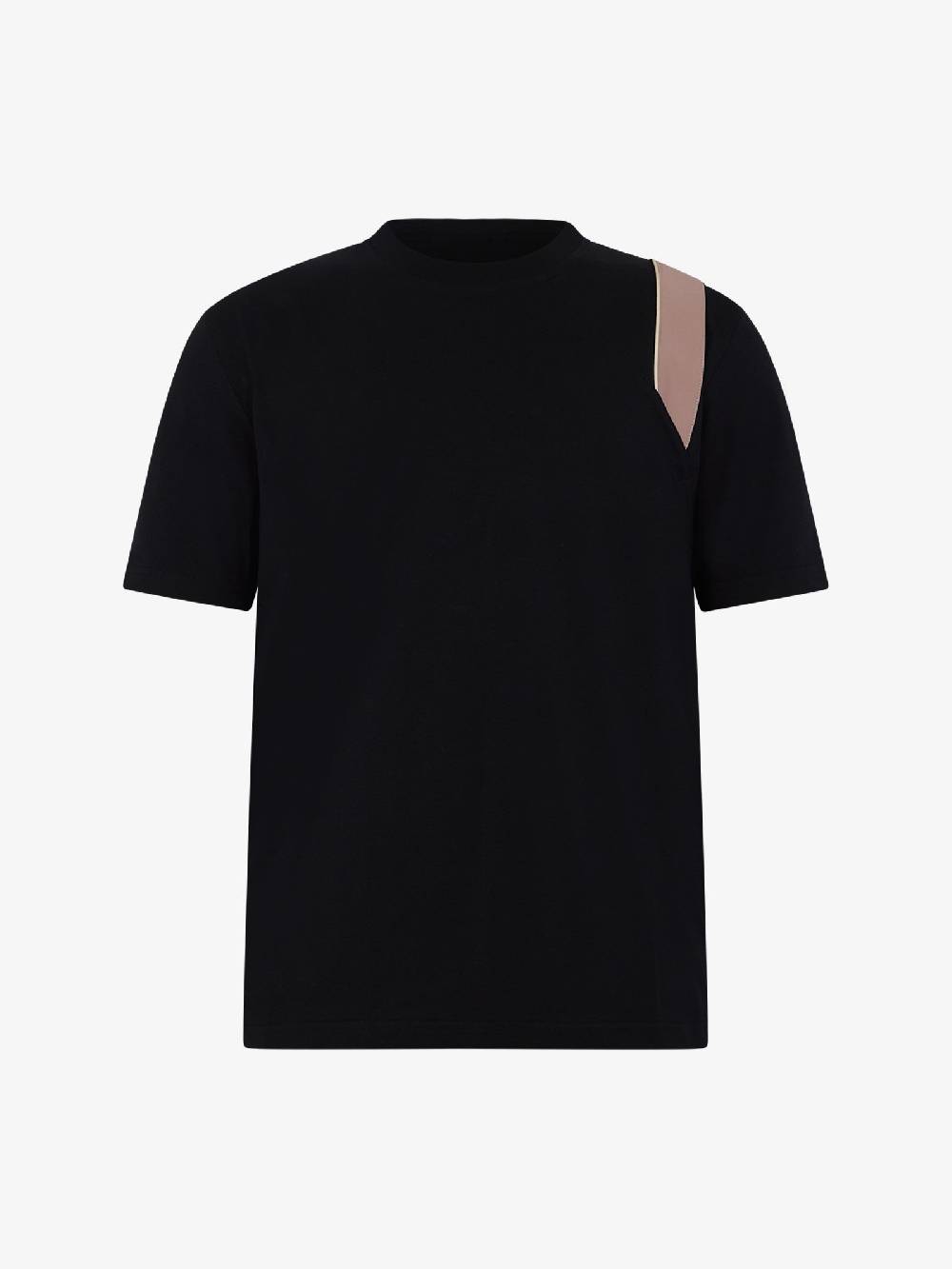 PRET A PORTER T-shirt con stampa sulla spalla M9M2699 uomo cotone nero Fino al 55% di sconto